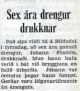 Sex ára drengur drukknar - Jóhann Francis