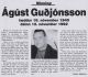 Ágúst Guðjónsson