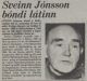 Sveinn Jónsson bóndi látinn